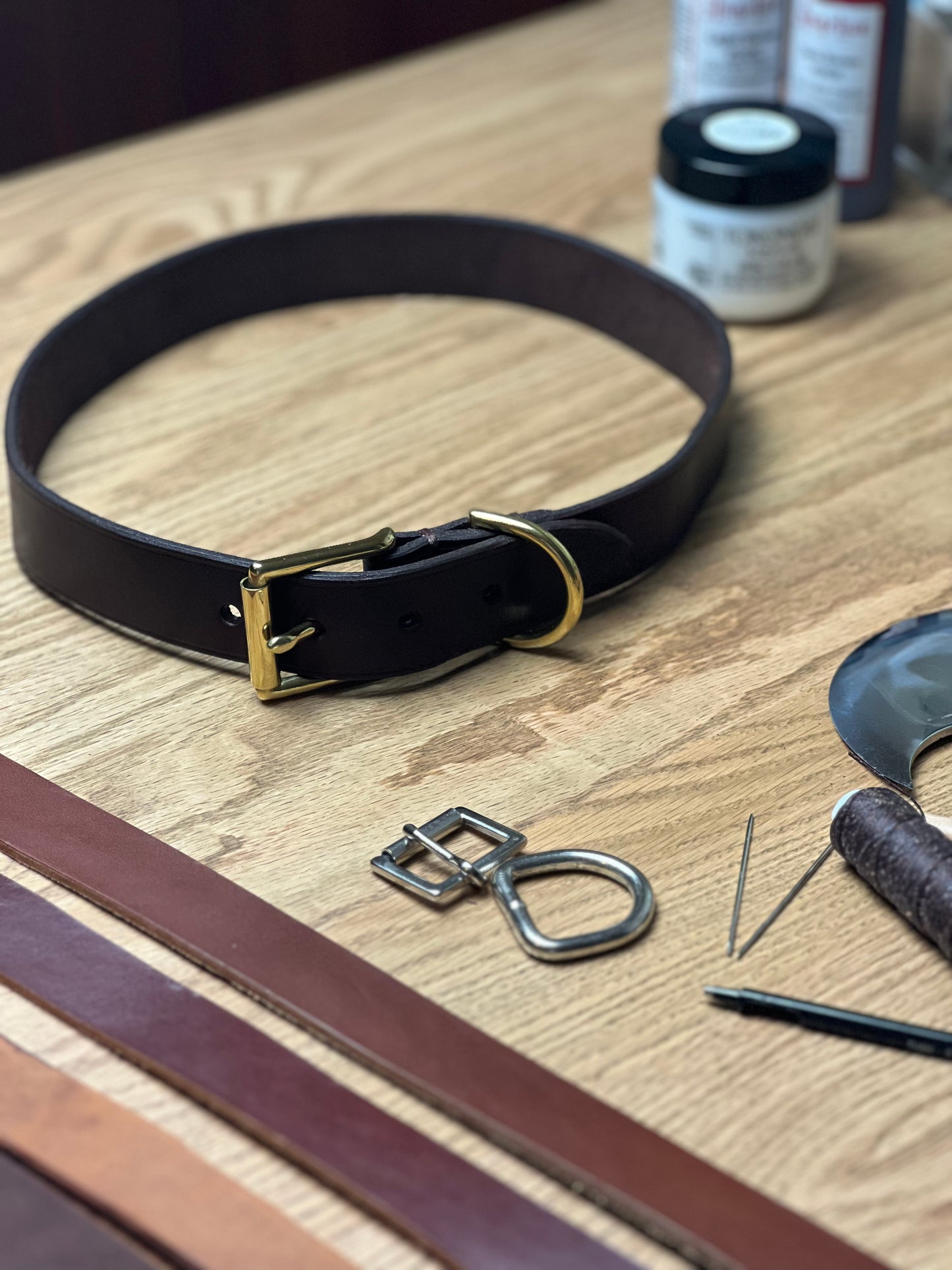 Personalised Leather Dog Collar Workshop - Wilston